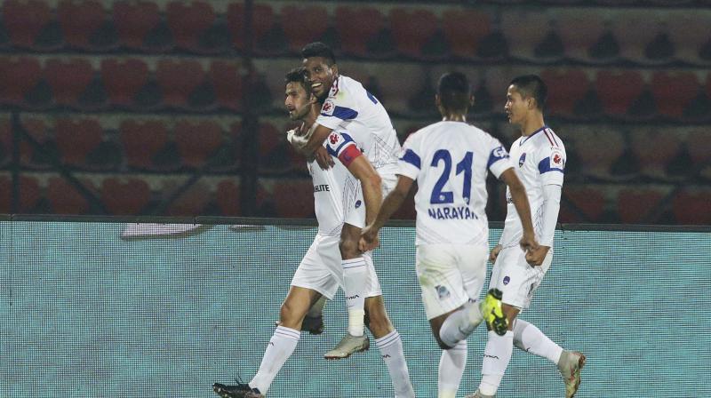 The point sees them move four points clear of fifth-placed Jamshedpur FC but they have played a game more, while Delhi Dynamos remain eighth. (Photo: AP)