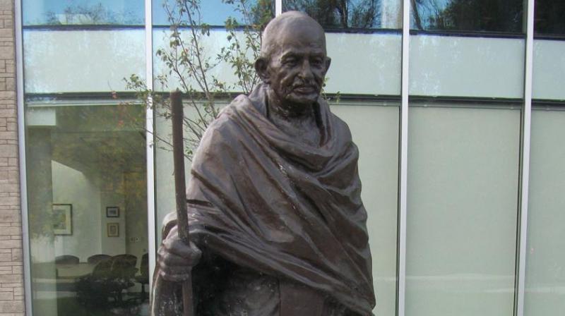 Spearheaded by Kenneth Aliu, president of the Institute of African Studies Student Association the campaign sparked off following Alius opinion piece wherein he accuses Gandhi of racism and being anti-black. (Photo: Gandhiji.ca)
