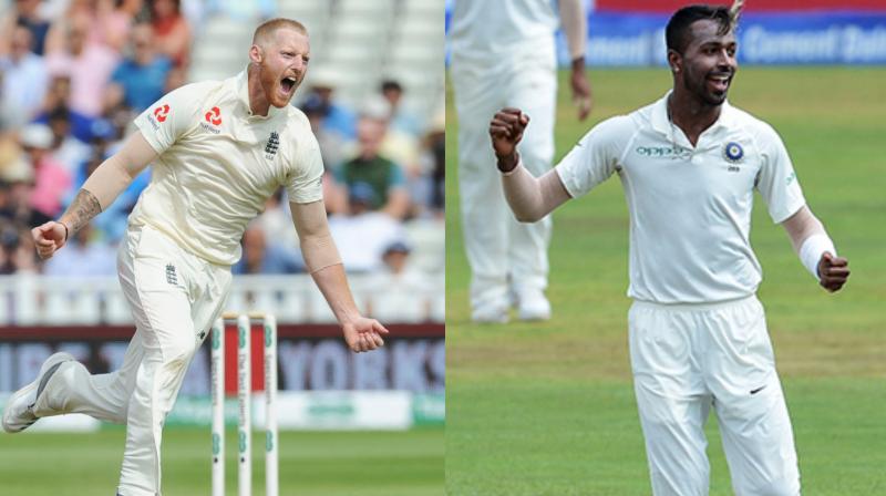 \Perhaps a move to No 6 would further bolster his (Hardik Pandya) batting confidence and if he can also profit from watching (Ben) Stokes efforts with the ball, this could be a defining series for the talented all-rounder,\ wrote Ian Chappell. (Photo: AP / AFP)
