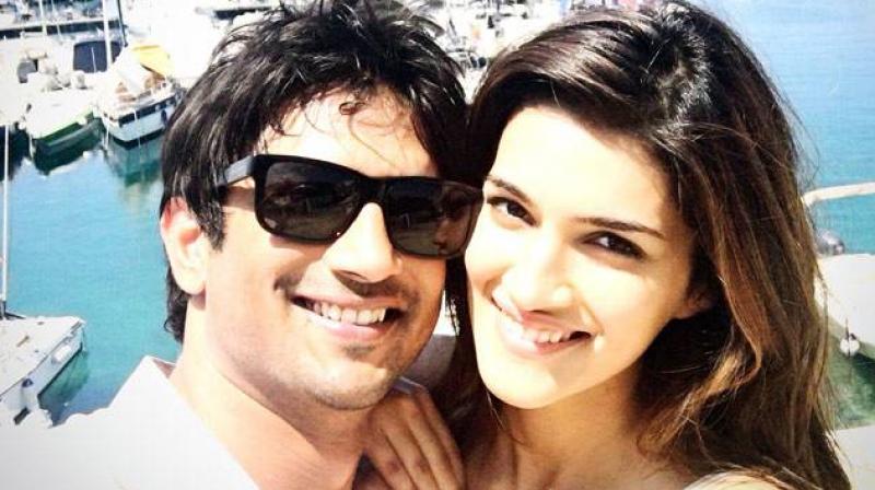 This picture of Sushant and Kriti was shared on social media.