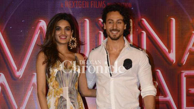 Nidhhi Agarwal and Tiger Shroff. (Photo: Viral Bhayani)