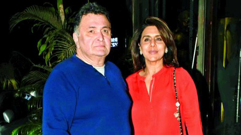 Rishi Kapoor with wife Neetu Kapoor