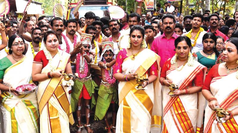 Children at the centre were made to perform Chooral Muriyal in March last as part of Kuttiyottam ritual offered by Rajya Sabha MP Suresh Gopi.