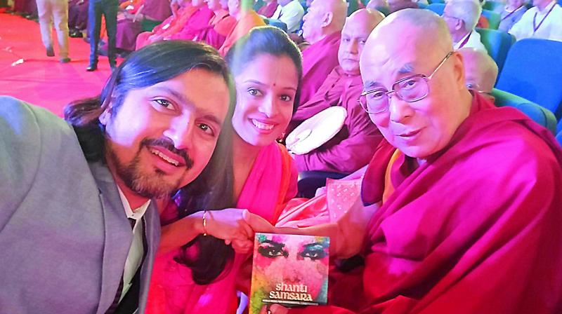 Ricky Kej with the Dalai Lama.