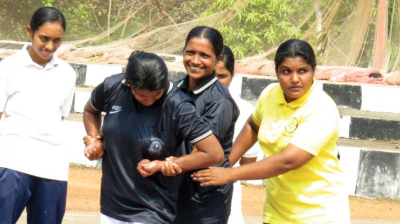 Self defence training held at KAP4 held as part of International Womens Day.