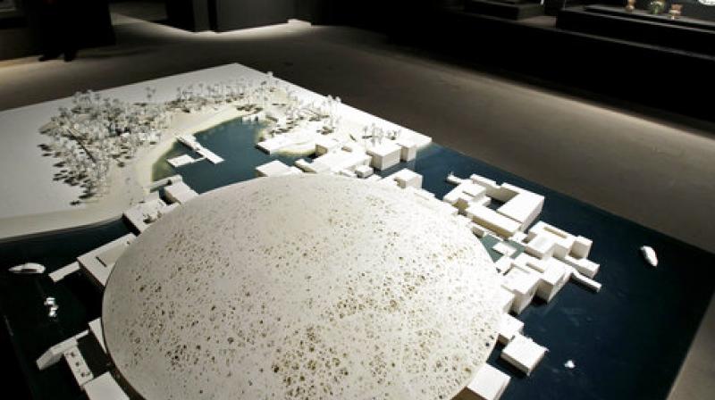 In this Tuesday, April 16, 2013 file photo, a model of the future Abu Dhabi branch of the Louvre museum by French architect Jean Nouvel is on display as part of a sample collection at the museum in Abu Dhabi, United Arab Emirates. (Photo: AP)