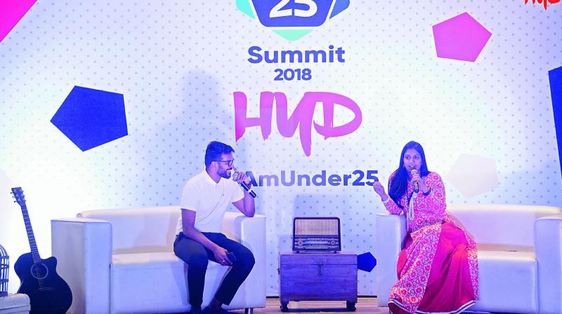Madhuri Duggirala, Director, Scaled Campaign Services, Google India spoke with a moderator on stage.