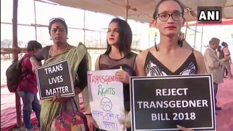 The Transgender Persons (Protection of Rights) Bill, passed last week in LS, has been received with outcry from the transgender group, urging the govt to either withdraw or send the Bill for review. (Photo: ANI)