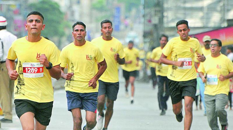 Participants of the 5K, 10K Heritage Run held on Sunday. (Photo: DC)