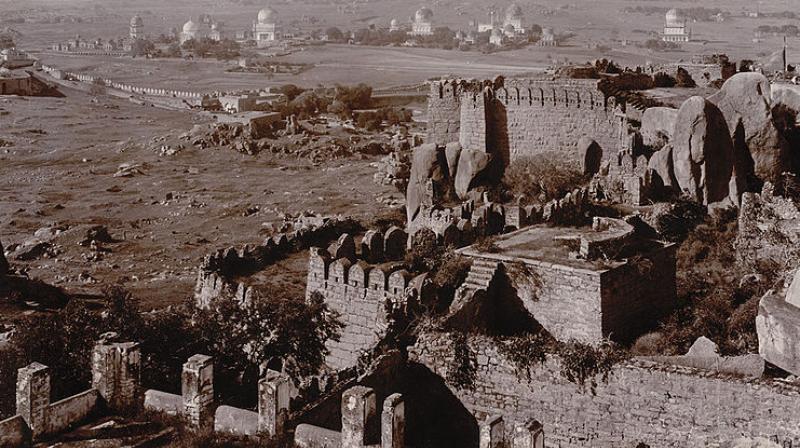 View of Qutb Shahi Tombs from the Golkonda fort (Photo: Wikipedia)