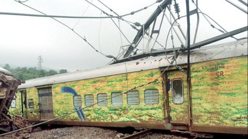 Adding to the list of train derailments in the recent past, five coaches and engine of Nagpur Mumbai Duronto Express derailed on Tuesday. (Photo: PTI)