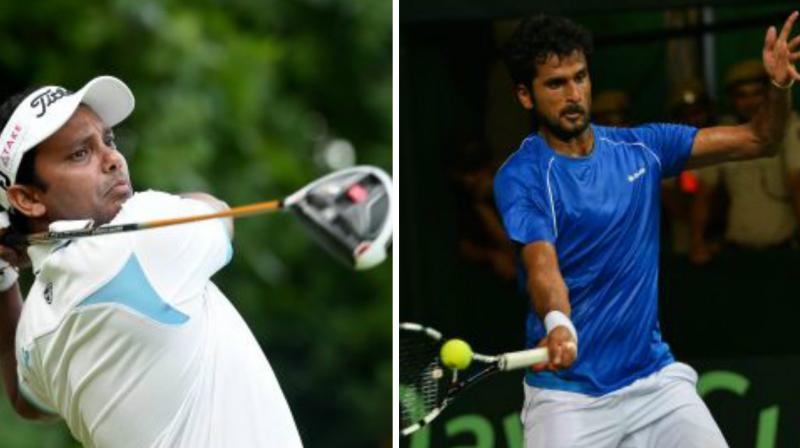 Golfer SSP Chawrasia and tennis star Saketh Myneni have won their respective Arjuna awards. (Photo: AFP)