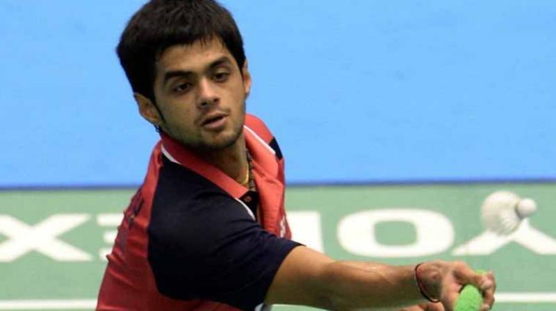 B Sai Praneeth fought back from 5-9 and 14-16 in the opening game and then erased a deficit of 10-13 and 15-17 in the second game to eventually see off Wei Nan 21-18 21-17 in a 48-minute match.(Photo: AFP)
