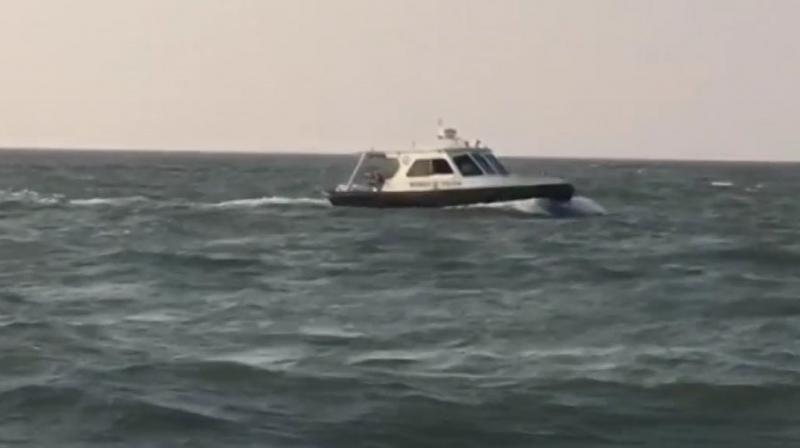 The boat belongs to the Maharashtra government and was carrying several senior officials of the state government, including state chief secretary. (Photo: Twitter | ANI)