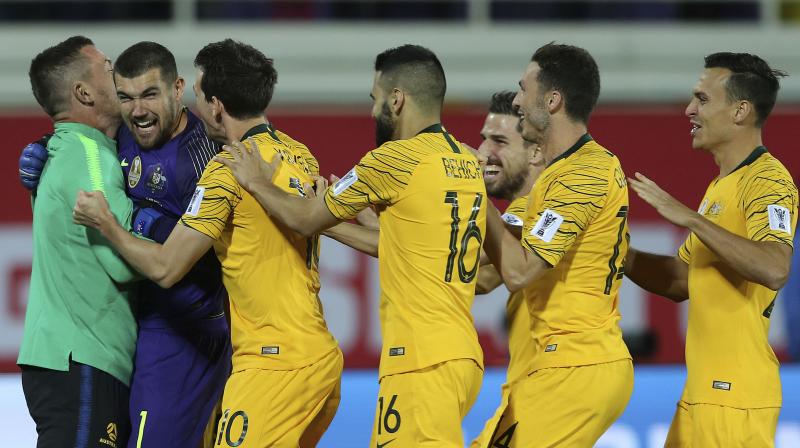 Australias quarterfinal opposition will be the United Arab Emirates after the host side beat Kyrgyzstan 3-2 after extra time. (Photo: AP)