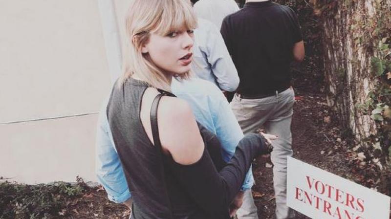 Today is the day. Go out and VOTE ðŸ‡ºðŸ‡¸, says Taylor in an Instagram post