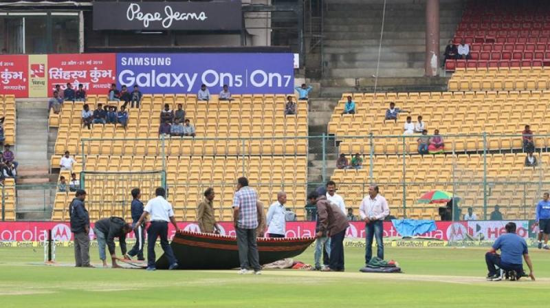 The ground staff at the M Chinnaswamy Stadium are planning to keep 22-yard-strip well watered. (Photo: BCCI)