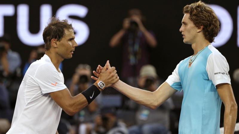Nadal needed all his trademark grit against \the future of tennis\ Alexander Zverev as he ground out a thrilling 4-6, 6-3, 6-7 (5/7), 6-3, 6-2 win. (Photo: AP)