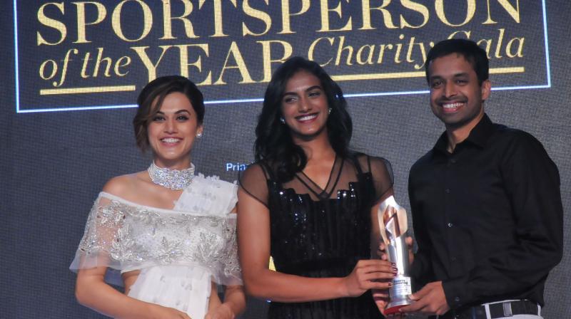 Both PV Sindhu and Pullela Gopichand grabbed awards at the event. (Photo: DC / Debasish Dey))