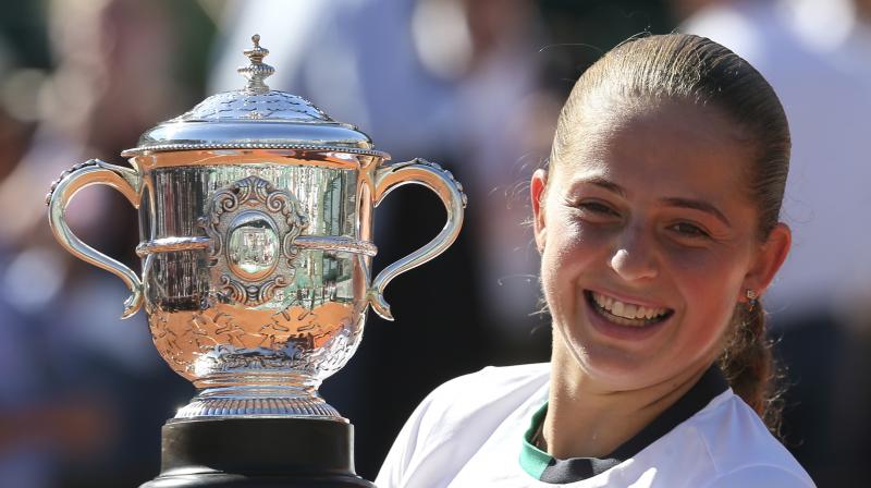 The 20-year-old Jelena Ostapenko, who is the is the first unseeded player to lift the Roland Garros title in the Open era and the first Latvian major champion in history, is  the youngest French Open winner since Iva Majoli in 1997 and the first player to win a debut tour-level title at a Slam since Gustavo Kuerten in Paris that same year. (Photo: AP)
