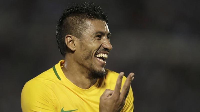 Paulinho has established himself as a regular in a rejuvenated Brazil side since the appointment of Tite as coach a year ago, most notably scoring a hat-trick in a 4-1 win away to Uruguay in World Cup qualifying back in March.(Photo: AP)