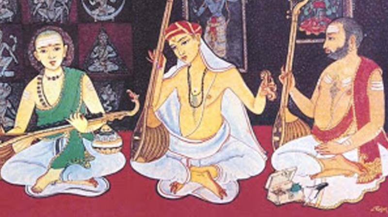 Thyagaraja was a great river, into which the noblest tradition of music-bakthi and renunciation-flowed. (Image courtesy: youtube.com)