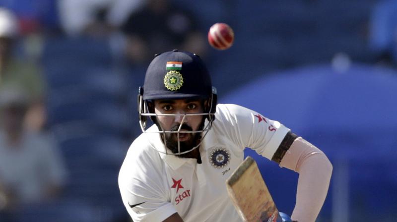 After losing Murali Vijay and Cheteshwar Pujara in quick succession, India will bank on KL Rahul (in picture) and Ajinkya Rahane to guide the team to series win. (Photo: AP)