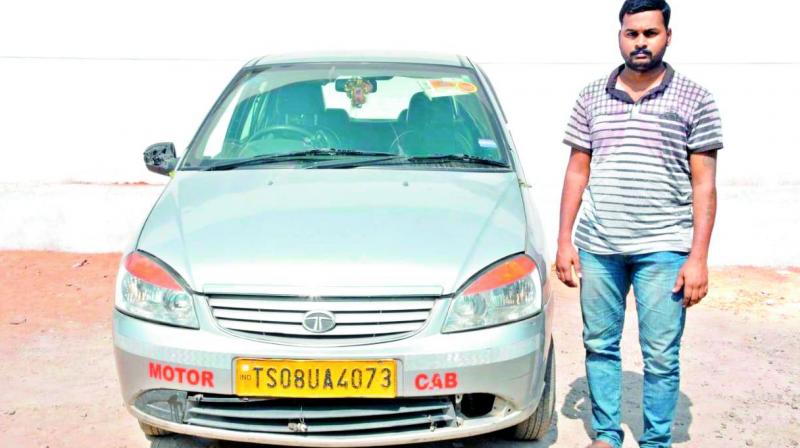 The cabbie who stole from his passenger.