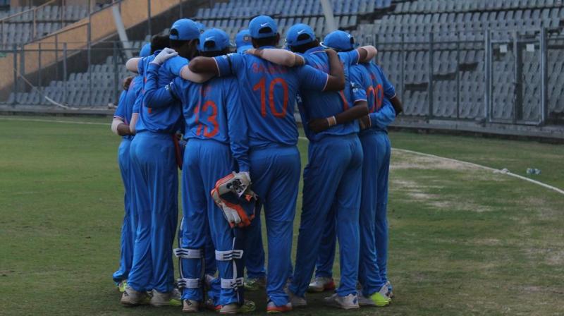The India U-19 team ahead of their match against England U-19. (Photo: BCCI)