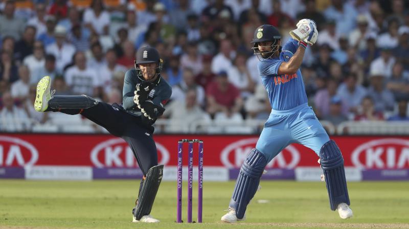 Captain Kohli added another feather to his cap when when he claimed his 39th victory within his first 50 ODIs as captain, with West Indies Clive Lloyd and Australias Ricky Ponting the only others to do so. (Photo: AP)