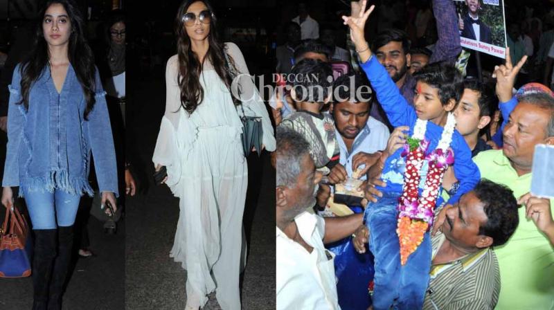 Sunny Pawar returns after Oscars, Kapoors return from Dubai wedding