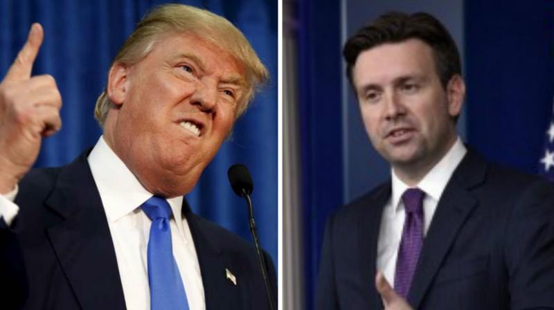 US president-elect Donald Trump has slammed White House Press Secretary Josh Earnest. (Photo: AP)