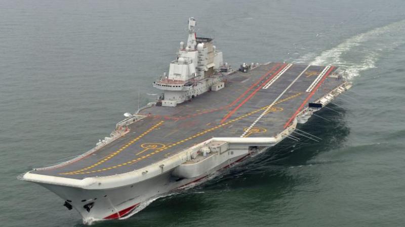 File photo of the aircraft craft Liaoning. (Photo: AP)