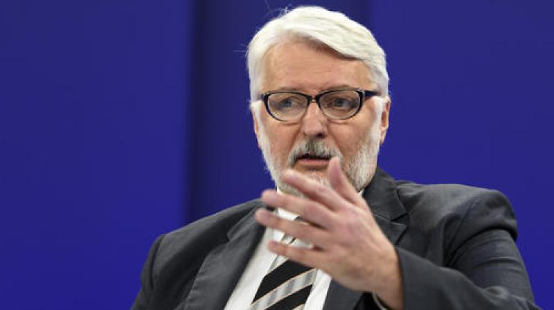 Polands Foreign Minister Witold Waszczykowski speaks during a panel session at the 47th annual meeting of the World Economic Forum, WEF, in Davos. (Photo: AP)