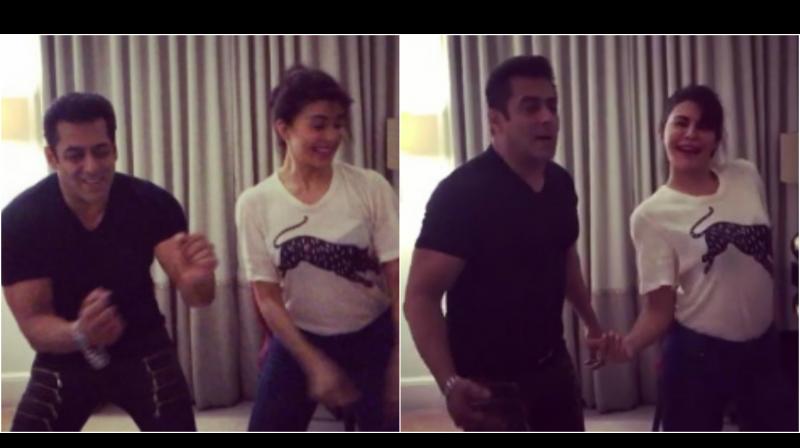 Salman and Jacqueline shaking a leg in the fun video