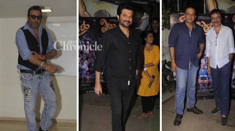 Celebrities come out to watch Priyanka Chopras Marathi film Ventilator