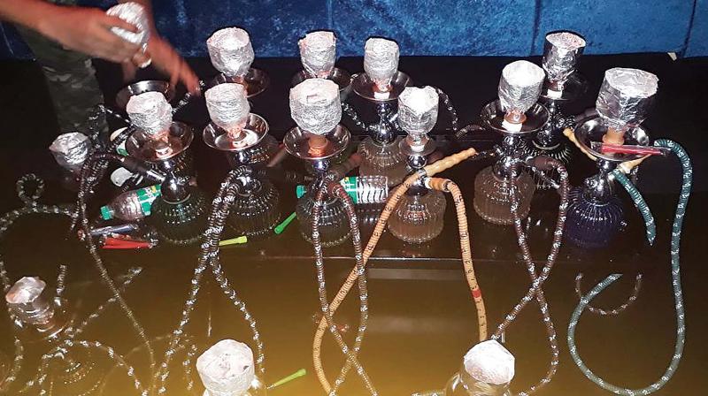 A surprise raid was conducted at the hookah bar by the Guindy police after receiving a tip-off. (Photo: DC)