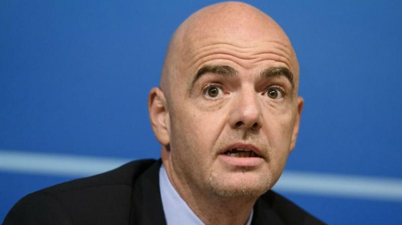 FIFA president Gianni Infantino hailed the use of Video Assistan Referees(VAR), which is being widely used in the ongoing Confederations Cup. (Photo: AFP)