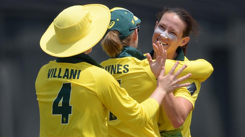 Schutt completed a hat-trick as she came back to bowl in the fifth over of the innings, dismissing Deepti Sharma in the very first ball. (Photo: PTI)