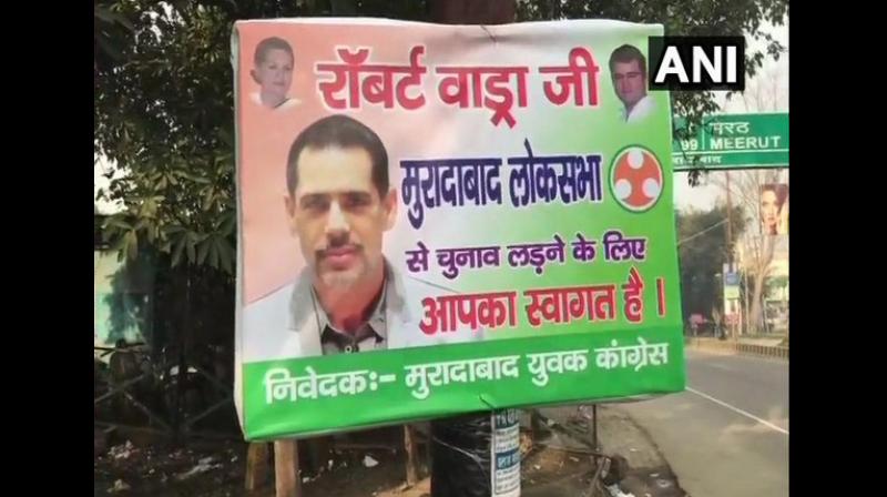 Vadras comments came shortly after posters appeared in Uttar Pradeshs Moradabad district inviting him to contest the upcoming Lok Sabha polls from the constituency. (Photo: ANI)