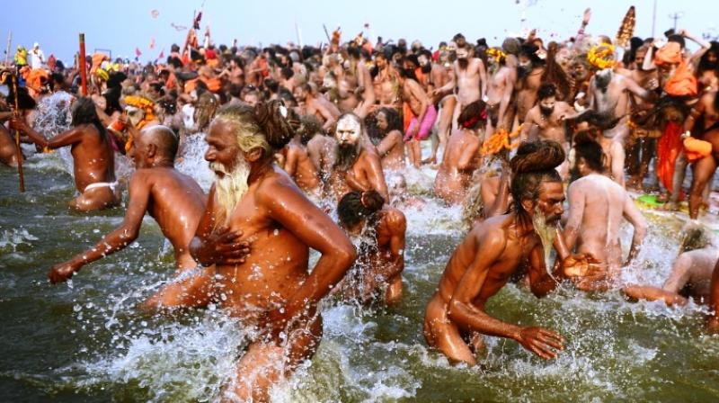 More than 30 million devotees were expected to immerse themselves at the confluence of three holy rivers  the Ganges, the Yamuna and the mythical Saraswati. (Photo: AFP)