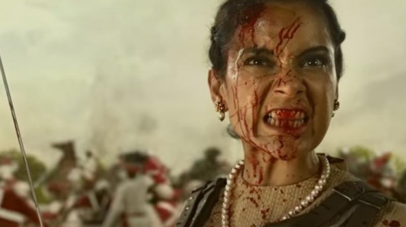 However, amidst all these there is a scene in the teaser where a bloodied Kangana which is trending for all the wrong reasons. (Youtube Screengrab)