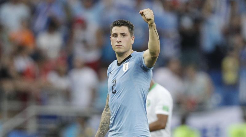 Gimenez scored the late winner in Uruguays first group game against Egypt. (Photo: AFP)