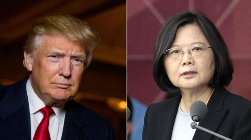 US President-elect Donald Trump on Friday spoke with Taiwans President Tsai Ing-wen. (Photos: AP)