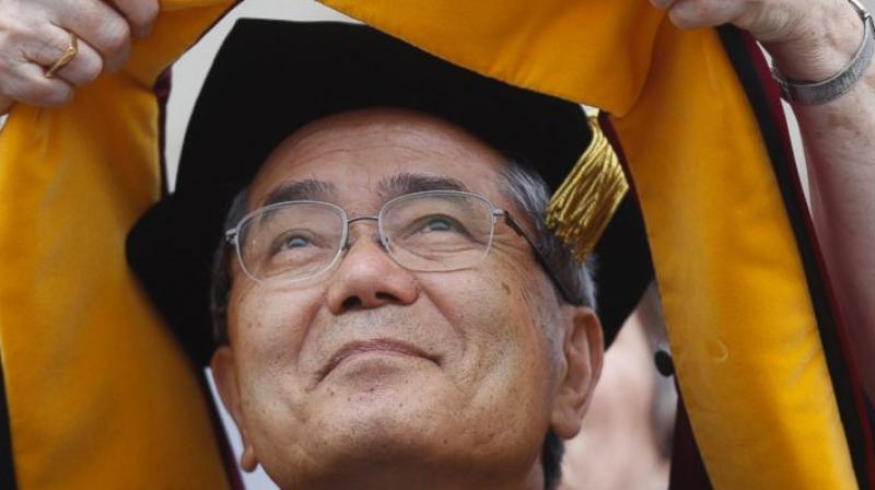 Ei-ichi Negishi is a Japanese national who came to the US on a Fulbright scholarship in 1960 to study chemistry. He joined the Purdue faculty in 1979. (Photo: AP)