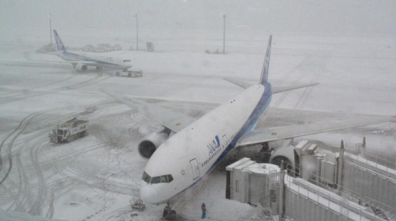 The snow blanketed New Chitose Airport, the main gateway to the northern island region, and caused hundreds of flights to be cancelled. (Photo: AFP/ Representational Image)