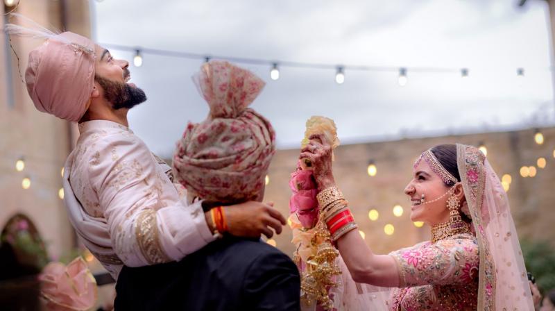 The wedding is currently being attended by only close family members and friends, and given the short list of invitees, the couple is set to host another reception in Mumbai on December 26. (Photo: Twitter)