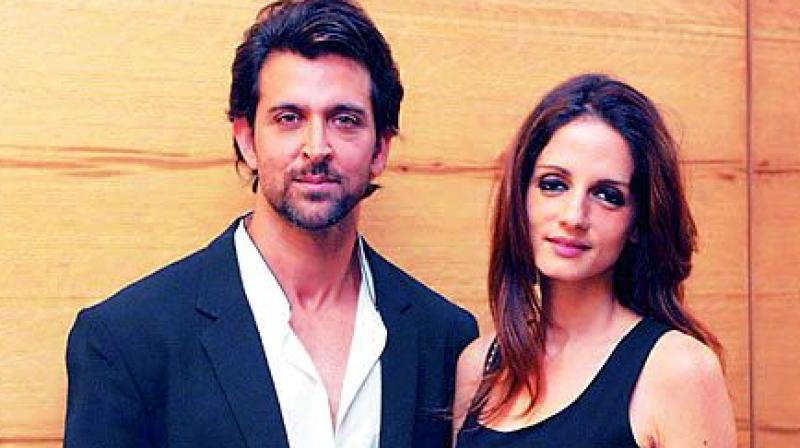 (Hrithik Roshan and Sussanne Khan) One of lifes most important promises didnt work out between them but, they were cool blowing candles together  thats special.