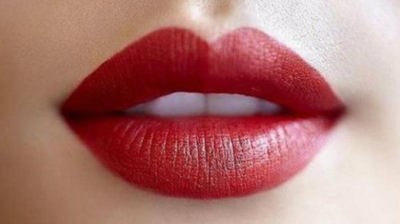 The deep red lip still finds a major spot in the beauty block. (Representational image)