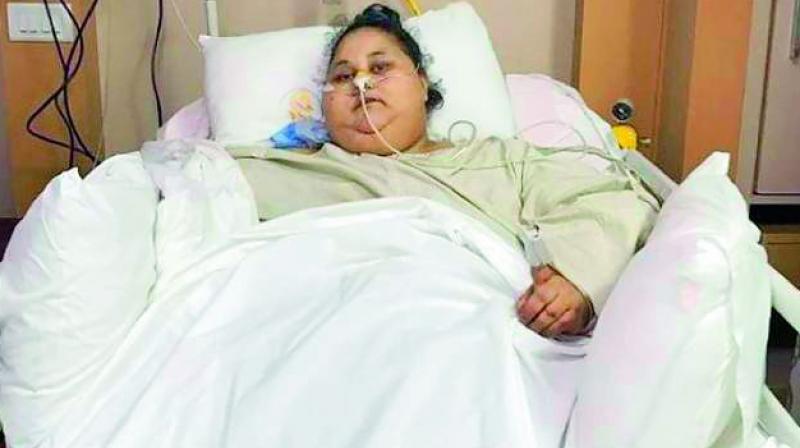 According to doctors who were treating Ms Ahmed at Burjeel Hospital, she had shown signs of improvement.